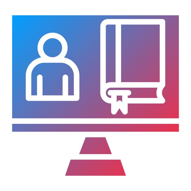 live lecture icon vector image can be used for live streaming