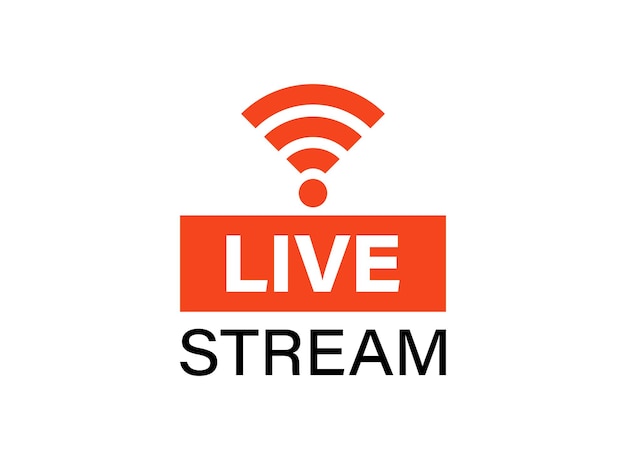 live stream button icon in flat style webinar vector illustration on isolated background streaming sign business concept