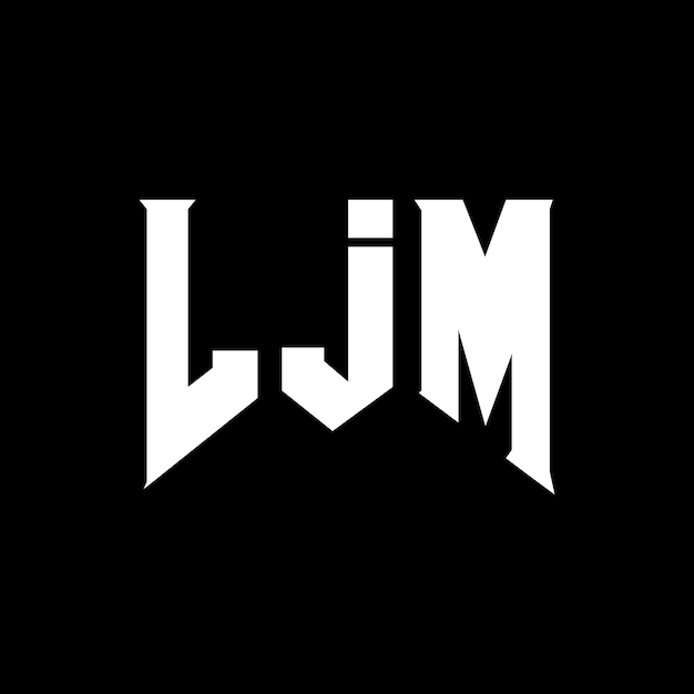 LJM letter logo design for technology company LJM logo design black and white color combination LJM logo LJM vector LJM design LJM icon LJM alphabet LJM typography logo design