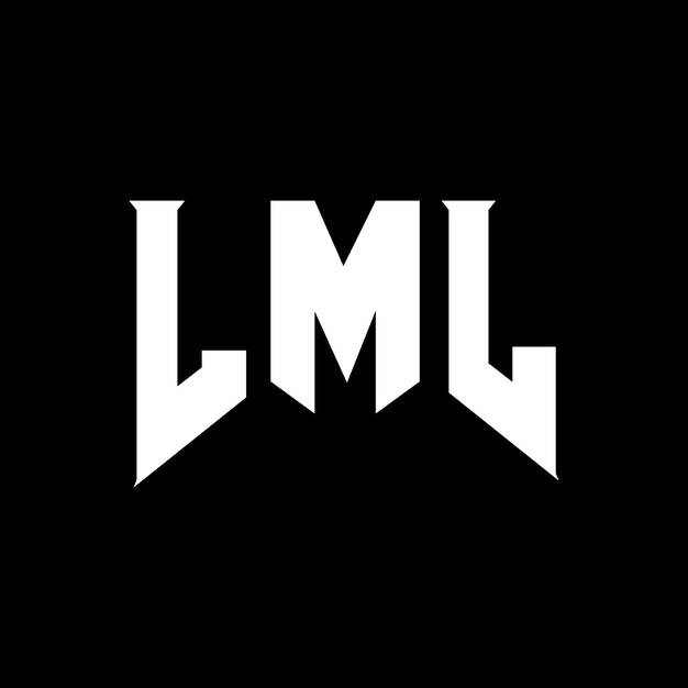 LML letter logo design for technology company LML logo design black and white color combination LML logo LML vector LML design LML icon LML alphabet LML typography logo design