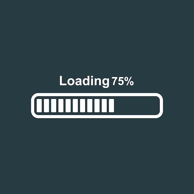 Loading bar trendy artwork beautiful abstract vector illustration colorful applicative design