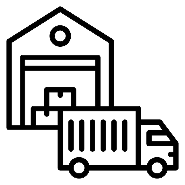 Loading Dock icon vector image Can be used for Manufacturing and Distribution