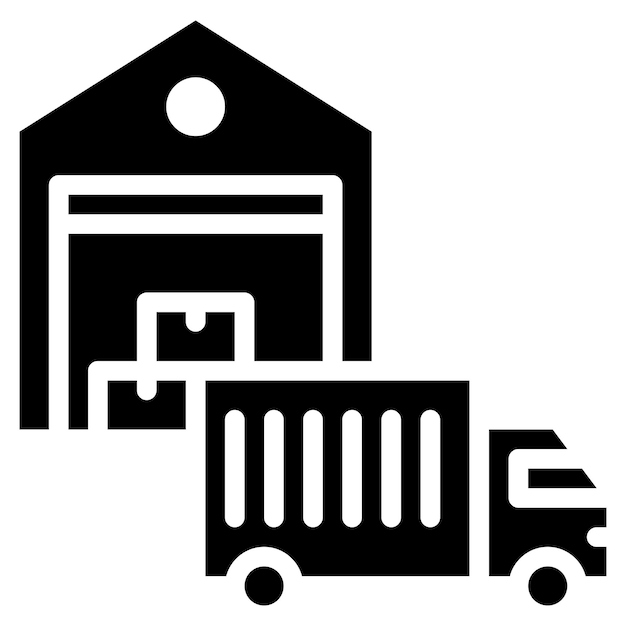 Loading Dock icon vector image Can be used for Manufacturing and Distribution