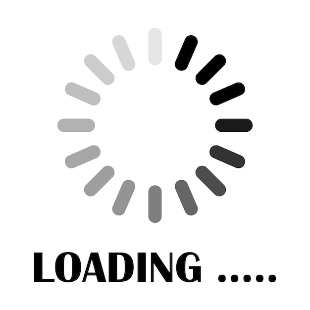 Loading icon logo vector design template