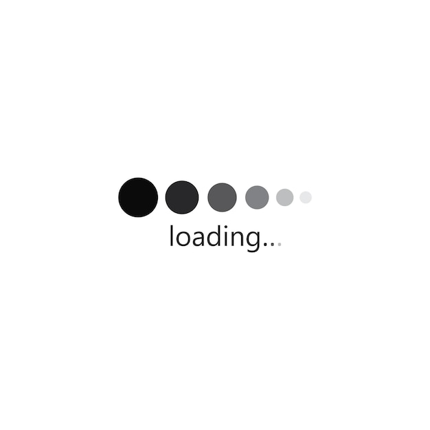 Loading or buffering icon logo template