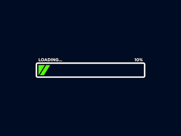 loading progress bar icon vector template