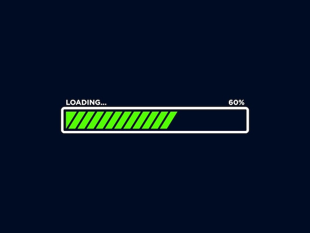 loading progress bar icon vector template