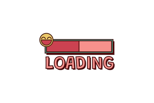 loading progress bar sticker design