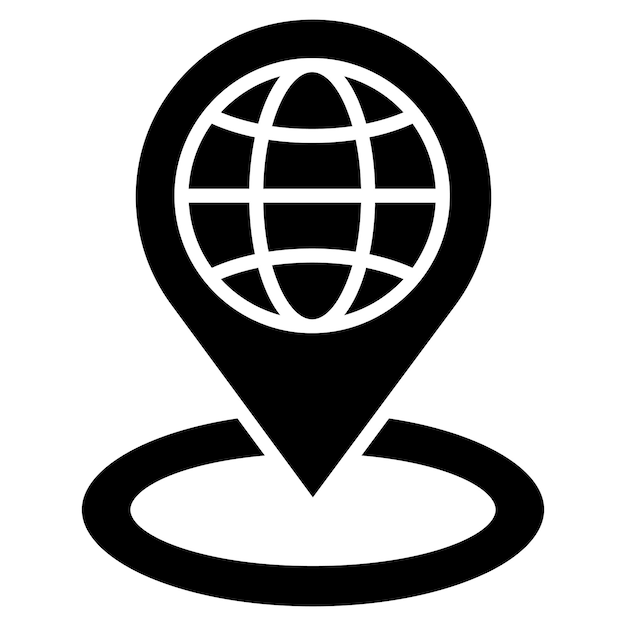 Local Network Glyph Solid Black Illustration