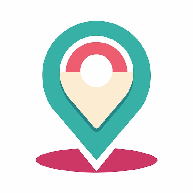 location or point logo design vector Icon illustration