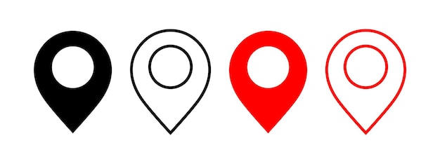 location pin icon vector