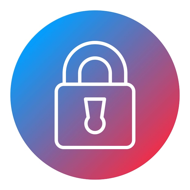 Lock icon vector image Can be used for Locksmith