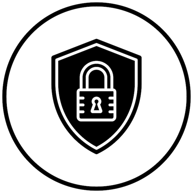 Lock Shield Icon Style