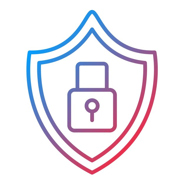 Lock Shield icon vector image Can be used for Security