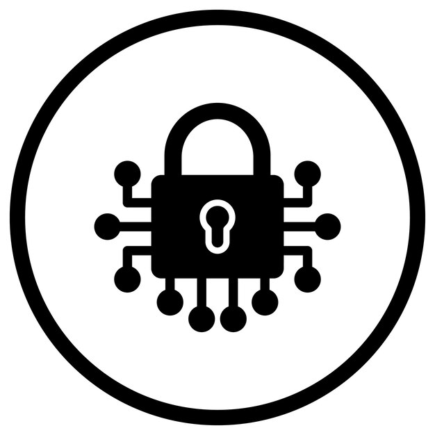 Lock Vector Icon Design Illustration