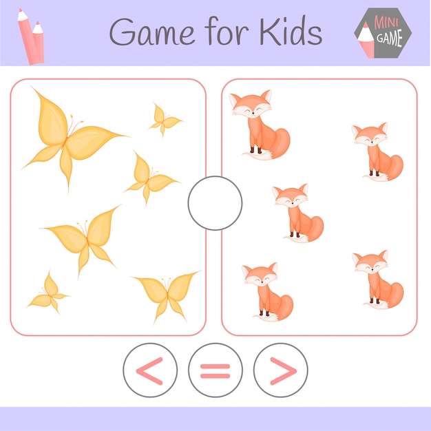 Logic educational game for preschool children.