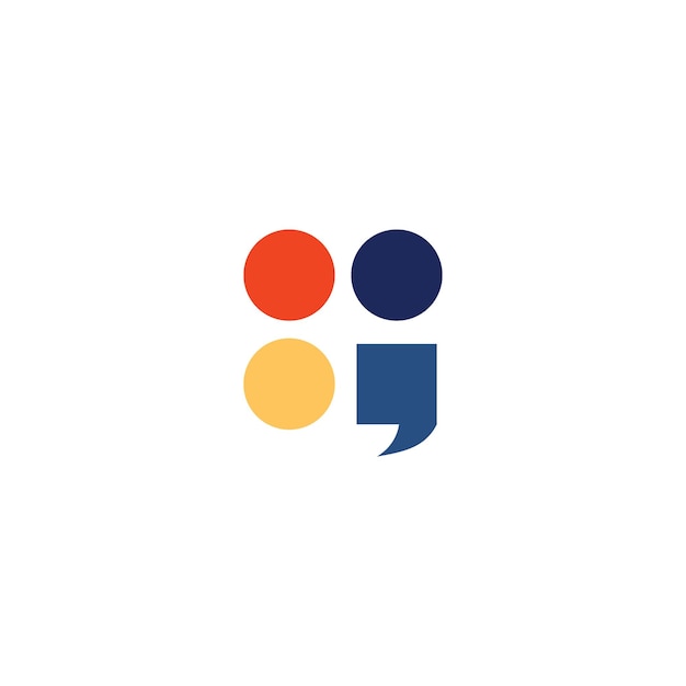 Logo comma point unique design