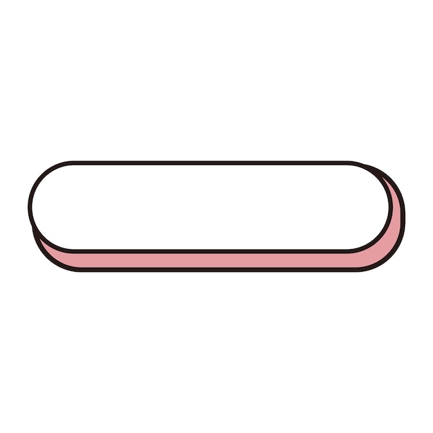 long button blank illustration icon illustration