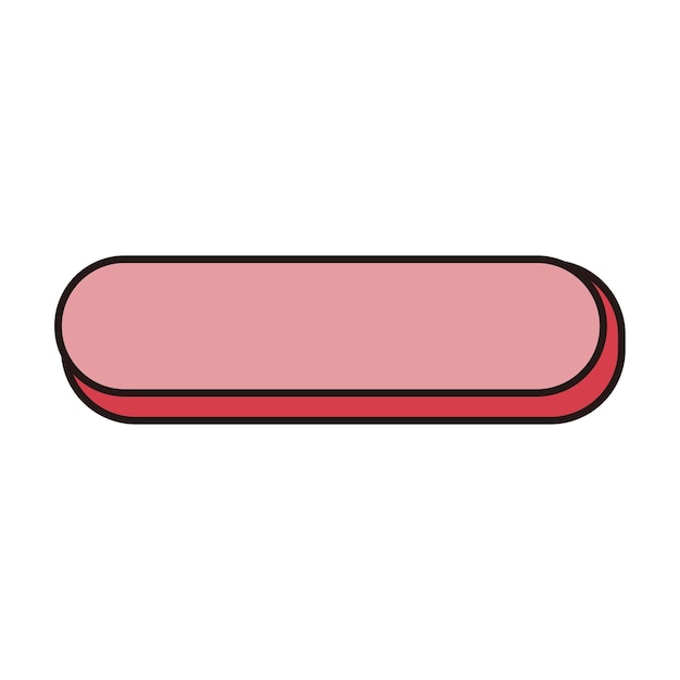 long button blank illustration icon illustration