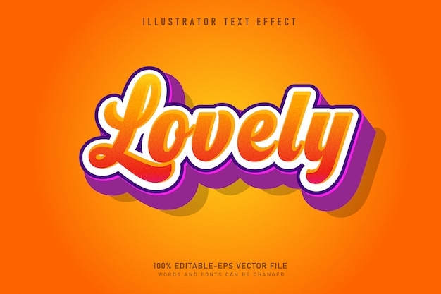 lovely decorative text effect