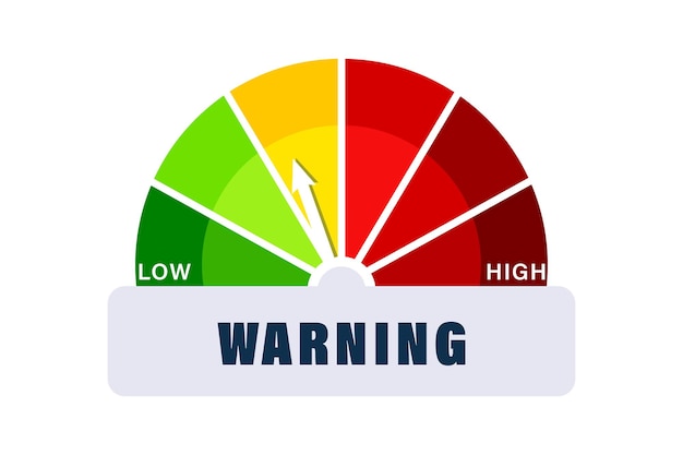 low and high pressure warning meter
