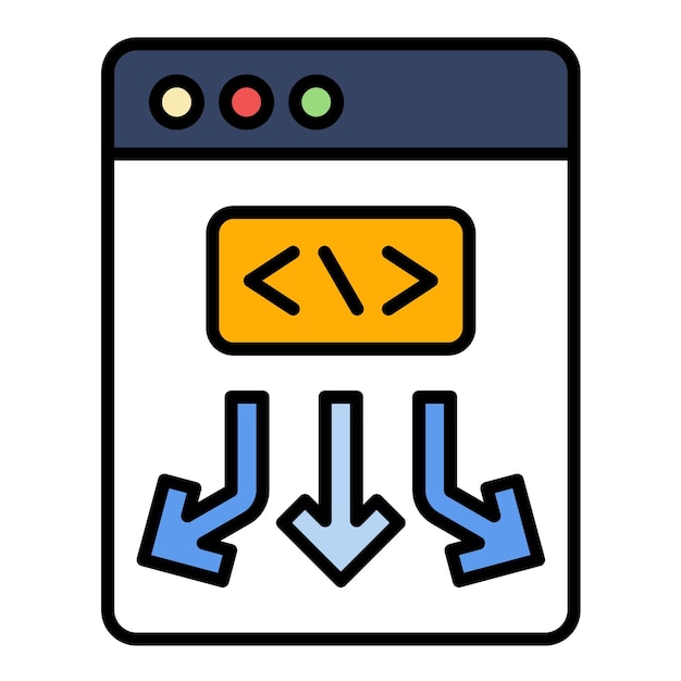 Low Code Flat Illustration