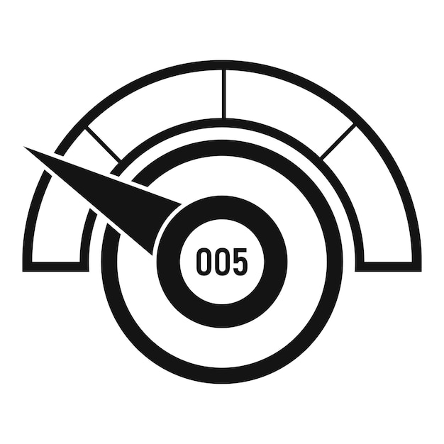 Low credit score icon Simple illustration of low credit score vector icon for web design isolated on white background