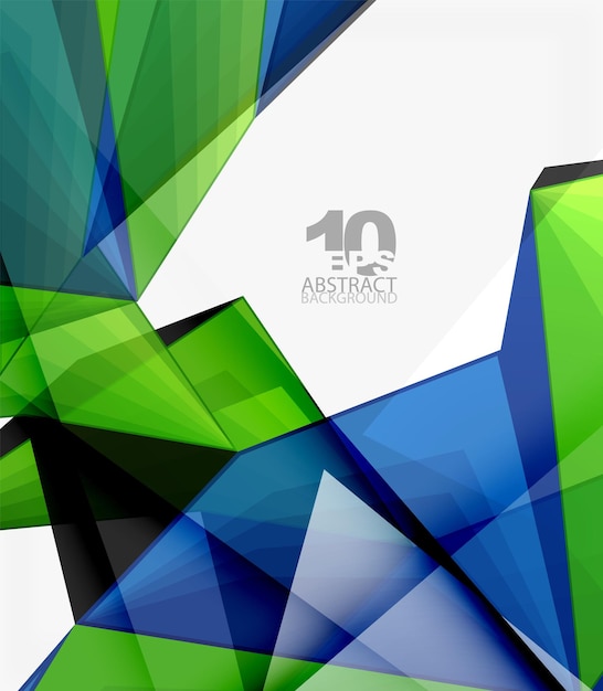 Low poly geometric 3d shape background