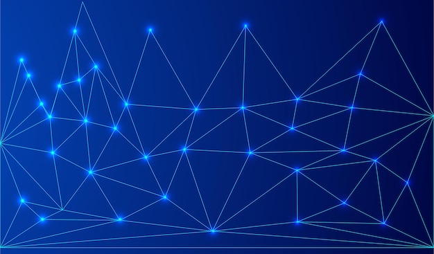 Low Poly Network Design Stylized 3D Connection Nodes and Web Structures for Tech UI Apps and Digital Visuals
