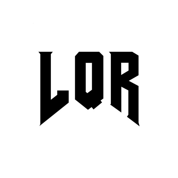 LQR letter logo design for technology company LQR logo design black and white color combination LQR logo LQR vector LQR design LQR icon LQR alphabet LQR typography logo design