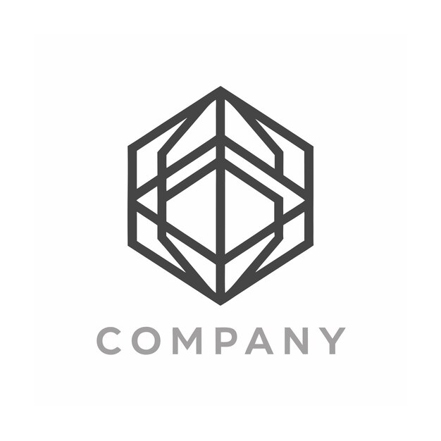 Luova ja tyylikäs minimalistinen logodesignvektori mille tahansa brändiyritykselle