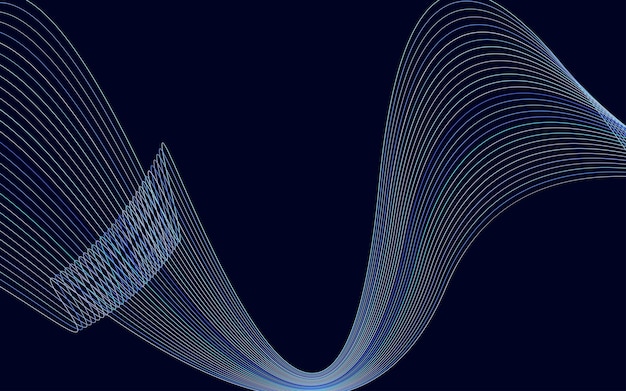 Luovaa viivataidetta – vektorikuvitus EPS 10. Design-elementit on luotu Blend Tool -työkalulla.