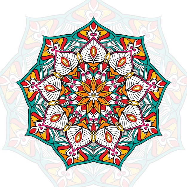 Luxury colorful ornamental background Premium colorful Vector