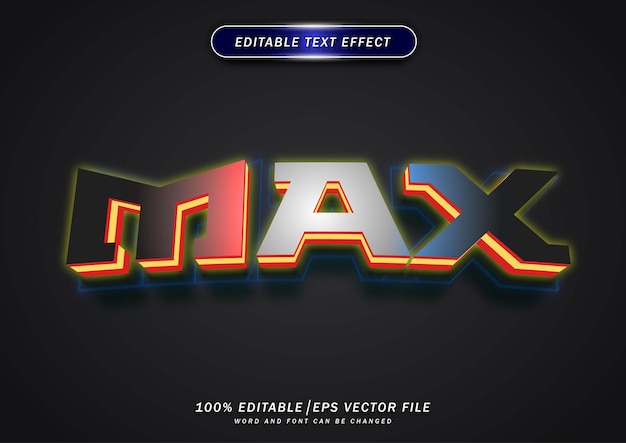Luxury max bold editable text effect