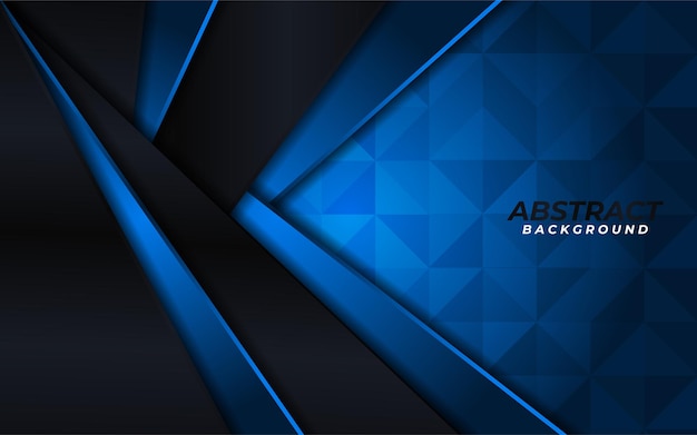 Luxury navy mosaic background with gold lines