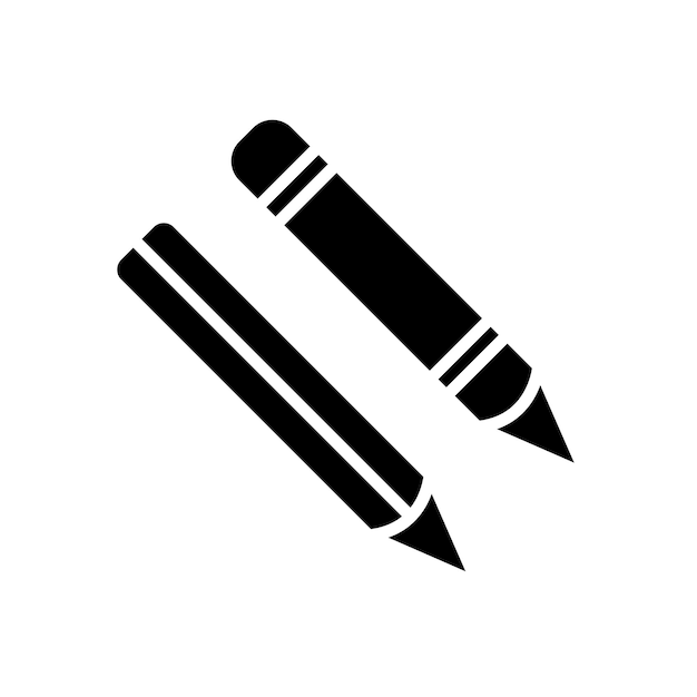 Lyijykynä kuvake vektori mallipohja logo trendikäs kokoelma litteä design