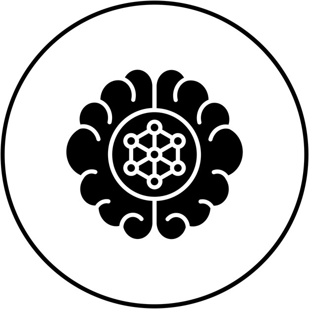 machine learning icon vector image can be used for big data