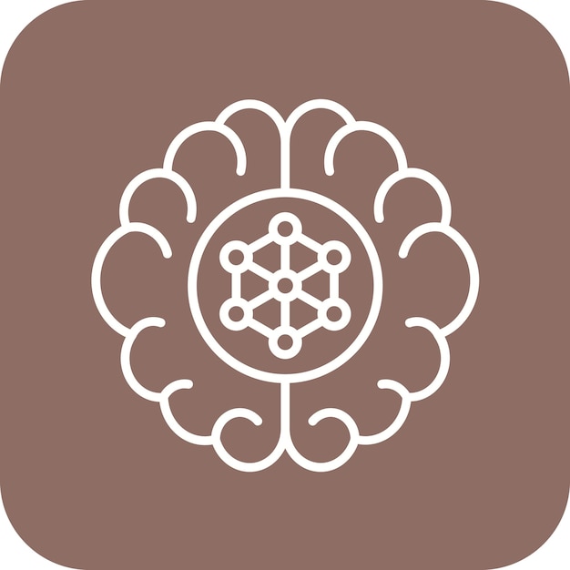 machine learning icon vector image can be used for big data