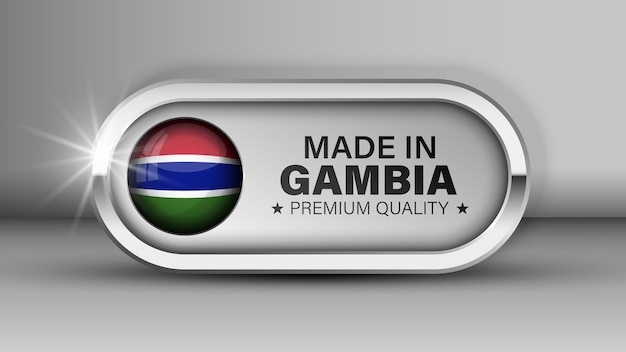 made in gambia graphic and label element of impact for the use you want to make of it