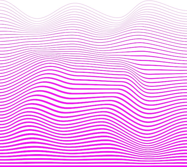 Magenta vector abstract wave texture or shape for product and posters Without background