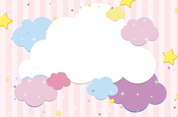 Magic fairy tale pastel sky background