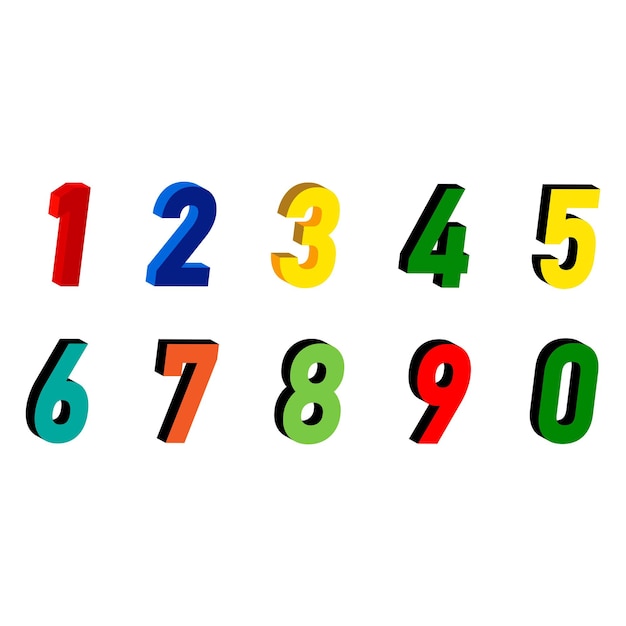 magnetic multicoloured figures on a white background isolated