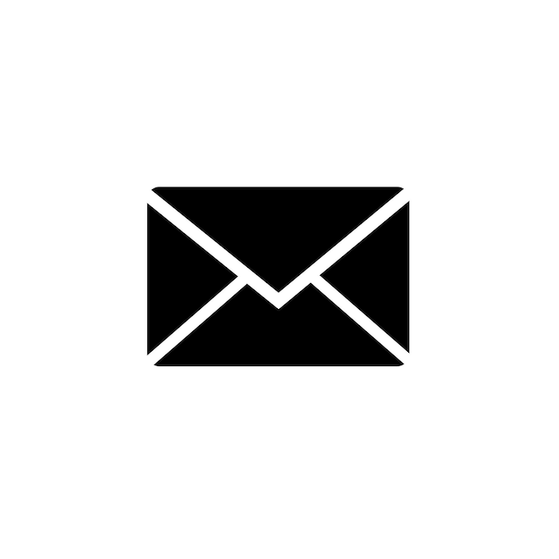 Mail Icon isolate on white background drawing by illustration