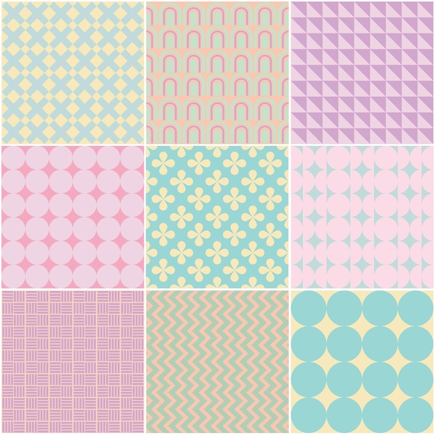 Makea pastelligeometrinen laatta moderni tyyli Saumaton kuvio vektori EPS10