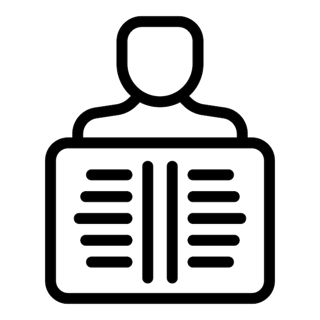 Man reading newspaper icon simple black style for any design
