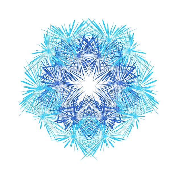 Mandala Ethnic decorative element in circle Hand drawn pattern