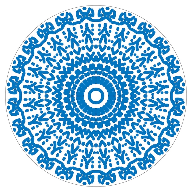 Mandala flower illustration vector design