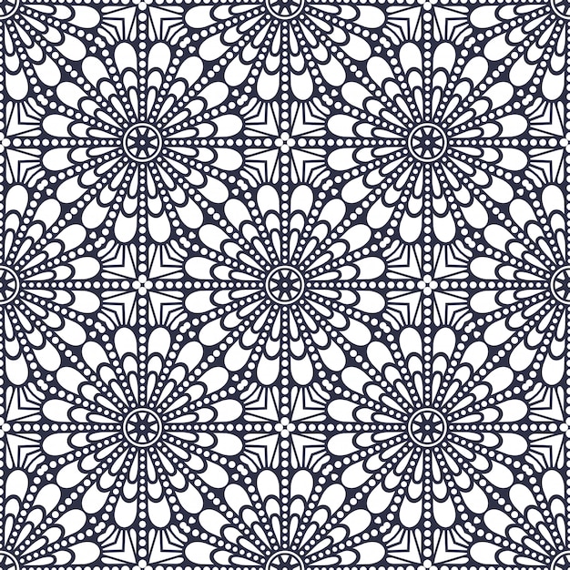 Mandala. Pyöreä koristeellinen kuvio. Vintage-koriste-elementit