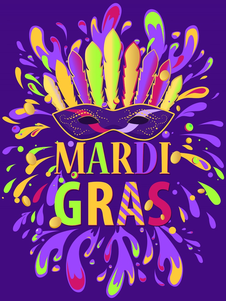 Vektori mardi gras poster