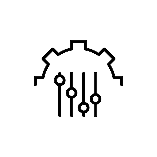 Mass customization icon isolated on white background